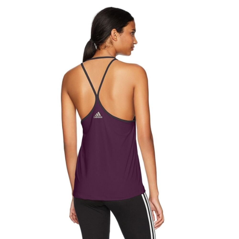 NWT Adidas Performer Strappy Tank Burgundy Small